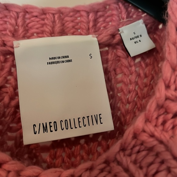 C/MEO COLLECTIVE sweater - Pink, size small - Picture 2 of 4